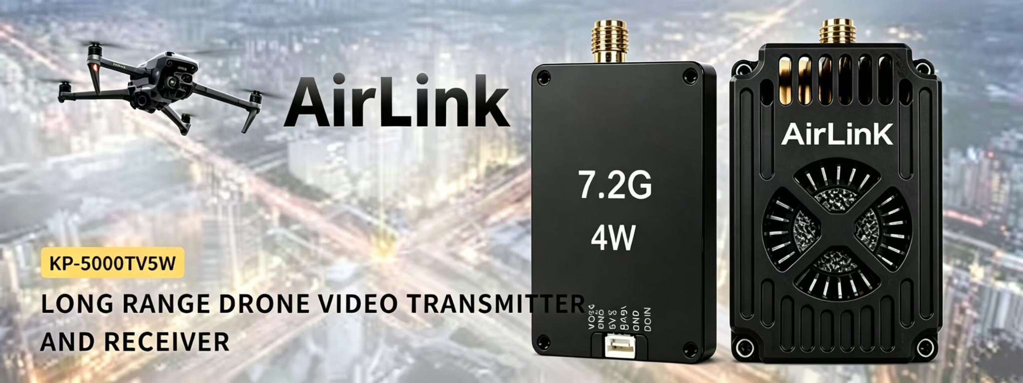 AirLink long range drone video transmitter and receiver